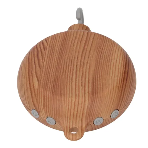 Vista 4 de Caja de música móvil para bebé, motor de cuna de grano de madera simulada con 9 canciones de cuna para relajación, para decoración de cuna de bebé