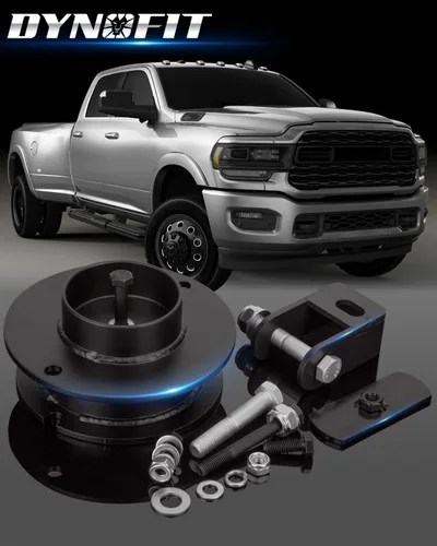 Vista 6 de dynofit Kit de elevación de nivelación delantera de 2 pulgadas para Ram 2500 4WD 2014-2026, Ram 3500 (4x4) 2013-2026, espaciadores de puntal