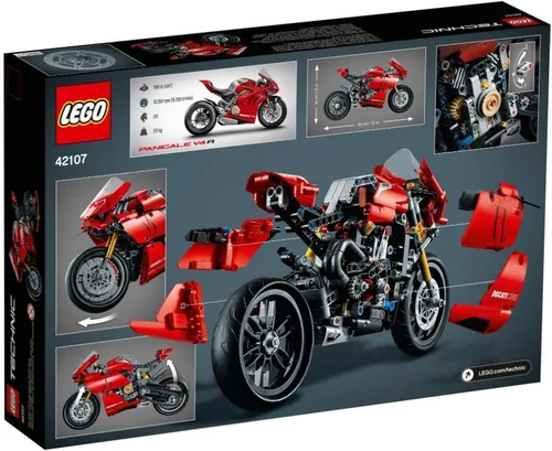 Vista 7 de LEGO Técnica: Ducati Panigale V4 R 42107 (646 Piezas) 2020 con Valinor Embalaje Libre de Frustración