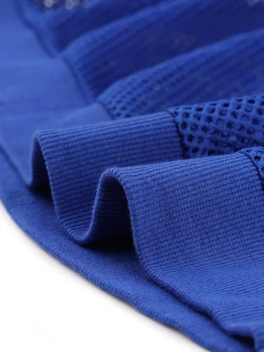 Vista 5 de Allegra K Chaqueta con capucha para mujer 2023 con cremallera y manga larga de malla transparente