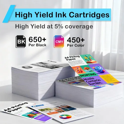 Vista 3 de PG-275XL/CL-276XL - Cartucho de tinta negro y color compatible con Canon 275XL 276XL, funciona con PIXMA MG2420 MG2520 MG2522 MG2525 MG2920 MG2922