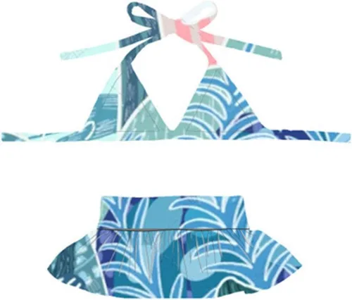 Vista 17 de Bikini para perro, traje de baño de verano para cachorros, ropa de playa, disfraz de gato para cachorro, perro gato (XS, lunares azules)