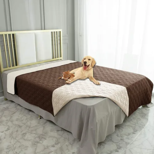 Vista 102 de Ameritex Manta Impermeable Reversible Cubierta para Cama de Perro Manta para Mascotas para Muebles Cama Sofá Sillón
