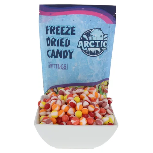 Vista 9 de Arctic Farms Caramelos liofilizados Frittles a granel en bolsas y en caja (sabores triturados) (3 libras)