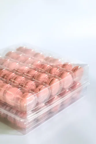 Vista 10 de Vend Exchange - Recipientes de plástico transparente para macarrones, se adapta a 6 macarons (paquete de 15)
