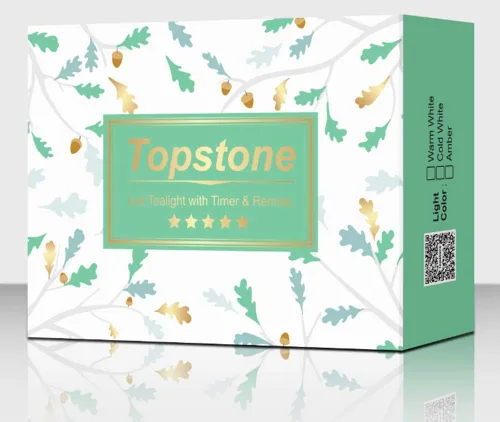 Vista 6 de Topstone Velas electrónicas LED sin llama que cambian de color con control remoto, 7 colores de rotación automática, funcionan con pilas, más de 400