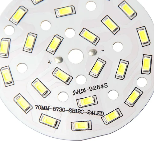 Vista 5 de Othmro Bombilla LED con chip de 2.75 pulgadas de diámetro, luz súper brillante de alta potencia, lámpara de aluminio de 36-42 V 6500 K