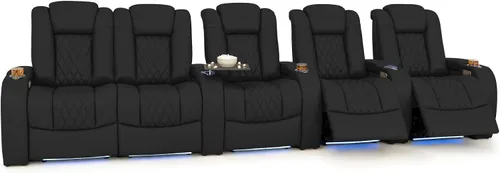 Vista 73 de Seatcraft Asientos de cine en casa Virtuoso LT Tawny Single reclinable Leonado