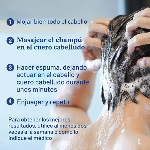 Vista 6 de Neutrogena T/Sal Champú terapéutico para la caspa, control de la acumulación del cuero cabelludo, ácido salicílico al 3%, tratamiento de psoriasis