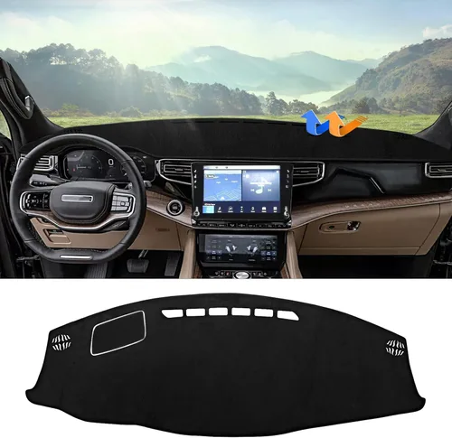 Vista 30 de Autorder - Tapete para salpicadero para 2007-2013 Chevy Chevrolet Silverado/GMC Sierra con dos guanteras, accesorios, cubierta de salpicadero