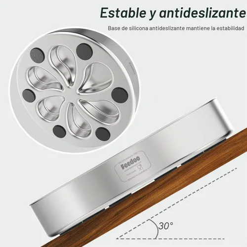 Vista 6 de Feedoo Tazón de alimentación lenta para perros de 3.5 tazas, acero