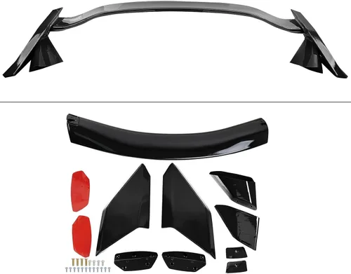Vista 2 de Alerón de maletero estilo R para Honda Civic 4 puertas Sedan 2016-2021