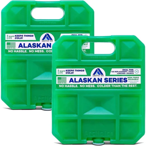 Vista 11 de Arctic Ice Bolsa de hielo reutilizable de larga duración de la serie Alaskan, se congela a 32 ° Fahrenheit, mantiene los alimentos y bebidas frescos