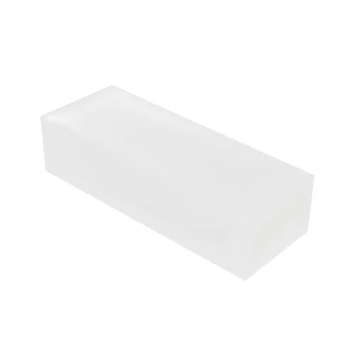 Vista 10 de UHMW - Bloque de golpeo de polietileno de peso molecular ultra alto rectangular, bloques de plástico sólido para mecanizado, mejoras del hogar