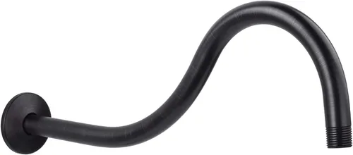 Vista 12 de JS Jackson Supplies, brazo de extensión de cabezal de ducha de 16 pulgadas de longitud montada, tubo extensor largo de arco alto, ideal para cabezal