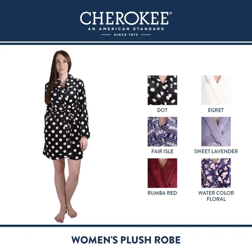 Vista 5 de Cherokee - Bata para dormir de poliéster de felpa para mujer