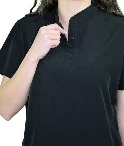 Vista 5 de Green Town Conjunto médico de enfermería con cuello mandarín para mujer GT 4FLEX