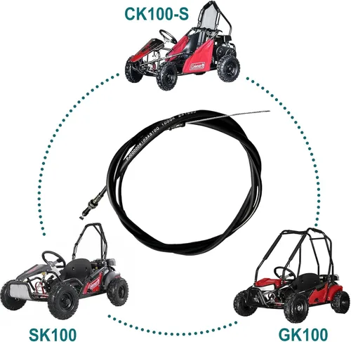 Vista 2 de CK100 73 "Go Kart Cable del acelerador para Coleman CK100-S SK100 100GK piezas