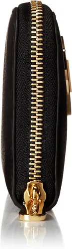 Vista 3 de MICHAEL Michael Kors Fulton Continental - Cartera de piel para mujer, con cremallera alrededor, color negro, Negro