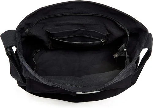 Vista 6 de Bolso bandolera grande con múltiples bolsillos de lona para mujeres y hombres