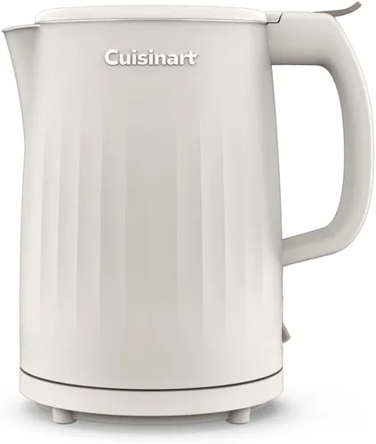 Vista 9 de Cuisinart Soho - Hervidor eléctrico de agua caliente de doble pared de 1 litro, hervidor de té con interior de acero inoxidable, operación de un