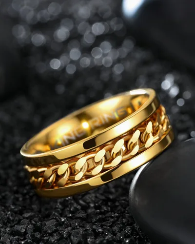 Vista 53 de King Ring 8mm Spinner Ring – Fidget Ring for Men & Women – Designed in USA
