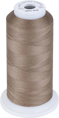 Vista 17 de Simthread 12 Colores Multiusos Hilo de Algodón para Acolchado 50s/3 Hilo para Piezas, Costura, etc. - 503 Metros Cada 12C01