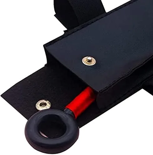 Vista 3 de Ninja Kunai - Bolsa con vendaje para cosplay de anime de Japón, accesorios para disfraz de ninja, color negro