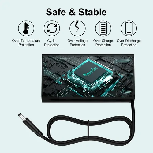 Vista 8 de Adaptador delgado de 65 W de repuesto para Dell Inspiron 15 Cargador portátil Inspiron 13 14 15 17 3000 5000 7000 Latitude Vostro XPS 13 la65ns2-01