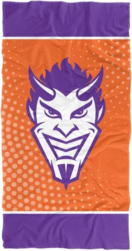 Vista 230 de LOGOVISION Manta Abilene Christian University, 30x60 Logo Dots CottonFront/PolyBackBeachTowel
