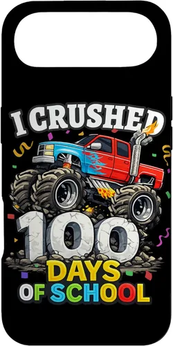 Vista 27 de I Crushed 100 Days of School - Monster Truck 100th Day Boys Case for iPhone 16