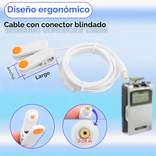 Vista 8 de Adaptador de clip de oreja VNS, máxima comodidad y señal estable. Experimenta una conductividad superior con punta de esponja conductora y un diseño