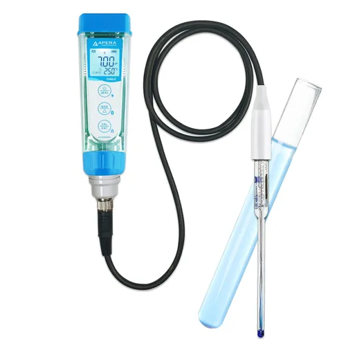 Vista 2 de Apera Instruments PH60Z-MS Kit de Probador de Medidor de pH Inteligente Portátil con Electrodo de pH Semi-Micro LabSen 246-5 ATC para Medición de pH