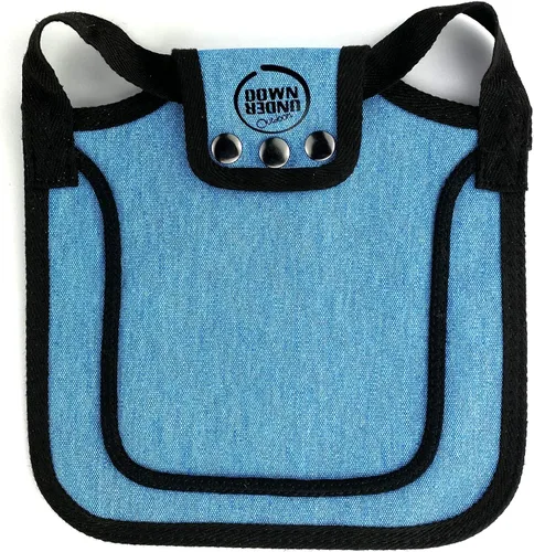 Vista 2 de DOWN UNDER OUTDOORS Sillín para pollo mediano-grande con correas ajustables, delantal para pollo, protector de aves de corral, suministros para Azul