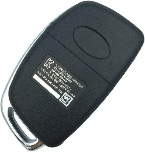 Vista 2 de Funda de repuesto sin cortar para llave remota con 4 botones para Hyundai Sonata Santa Fe Flip Key Control remoto