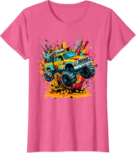 Vista 68 de Monster Trucks Are My Jam - Camiseta Monster Truck, Negro