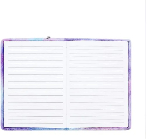 Vista 19 de Cuaderno de felpa difusa con bonito diario de oso de dibujos animados para niños y niñas para escribir dibujos (A5, 160 páginas rayadas)
