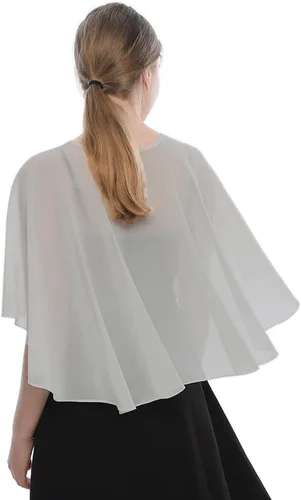 Vista 5 de LMVERNA Shawl Wraps for Women Formal Chiffon Capelets Lightweight Tie Capes Cover Up for Dress