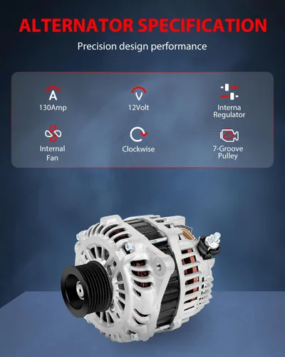 Vista 5 de cciyu Nuevo alternador 11341 11557 apto para 2007-2010 para Nissan para Altima, 2009-2010 para Nissan para Maxima, 2009-2014 para Nissan
