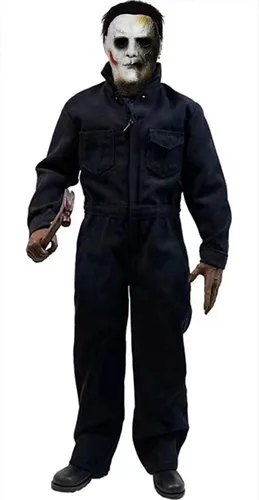 Vista 7 de Máscara de látex de cara completa de Michael Myers para Halloween 2023, para adultos, unisex