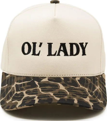 Vista 18 de Funky Junque Gorra Trucker Snapback Boy Mom - Verde/Beige
