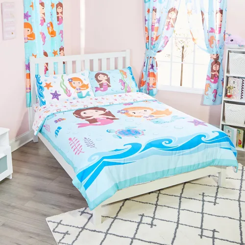 Vista 10 de EVERYDAY KIDS Edredón de cama tamaño individual/matrimonial para niños pequeños con camiones volquete y excavadoras; ropa de cama para niños