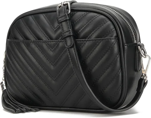 Vista 10 de lola mae Bolso bandolera acolchado, bolso de hombro de diseño moderno Shoulder Purse