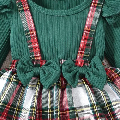 Vista 14 de Unutiylo Ropa de bebé recién nacida prematura con tirantes, traje de otoño e invierno, traje de manga larga con volantes