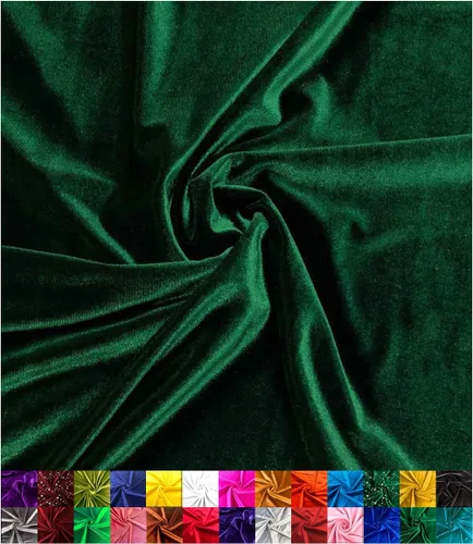 Vista 27 de Barcelonetta Tela de terciopelo elástico Lujo y suave Tela de terciopelo Rollo de 60 pulgadas de ancho 10% elastano Costura, ropa
