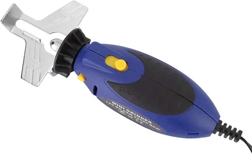 Vista 5 de Jeanoko 12V Mini Afilador de Motosierra Máquina de Pulir de Cadena Eléctrica Herramienta de Afilado de Motosierra Herramienta de Sierra de Cadena