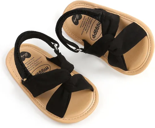 Vista 79 de Sandalias de verano para bebés, niñas y niños, unisex, antideslizantes, suela suave, transpirable, para primeros pasos, zapatos de playa al aire