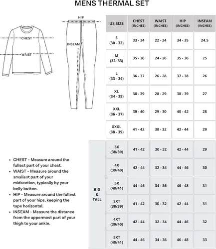 Vista 5 de Paquete de 3 ropa interior térmica para hombre, capa base, forro polar, pantalones de compresión con forro polar, bragueta funcional, parte inferior