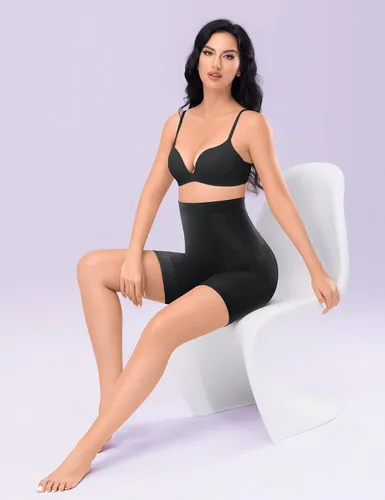 Vista 6 de Pantalones cortos moldeadores para mujer con control de abdomen