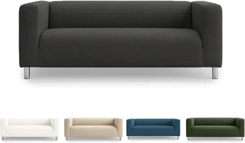 Vista 10 de Klippan - Funda de repuesto para sofá IKEA Klippan, funda Klippan, solo funda para Klippan (beige diario)